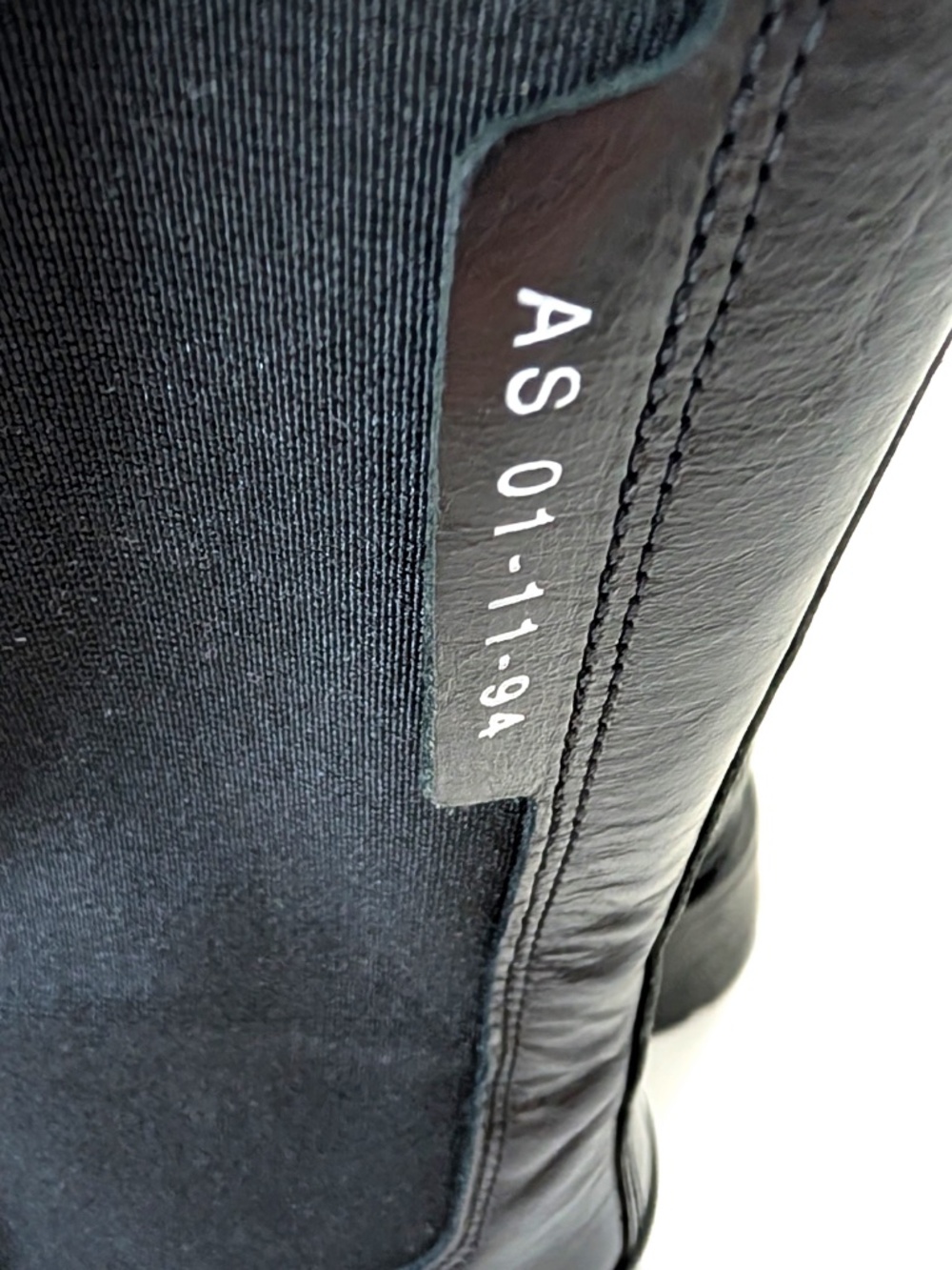 AllSaints Amber Chunky Tall Chelsea Boots Black Leather Platform US 10 EU 40 - Picture 9 of 11
